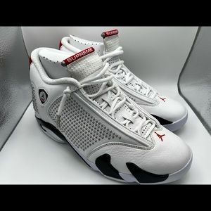 Jordan 14 SUPREME white/red